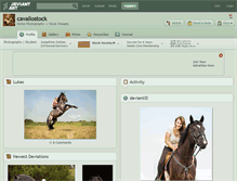 Tablet Screenshot of cavallostock.deviantart.com