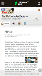 Mobile Screenshot of fanfiction-authors.deviantart.com