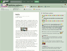 Tablet Screenshot of fanfiction-authors.deviantart.com