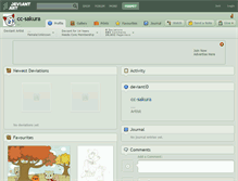 Tablet Screenshot of cc-sakura.deviantart.com