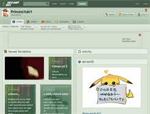 Tablet Screenshot of princessyuki1.deviantart.com