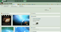 Desktop Screenshot of cosmoware-design.deviantart.com