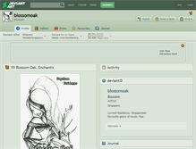 Tablet Screenshot of blossomoak.deviantart.com
