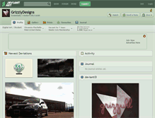 Tablet Screenshot of grizzlydesigns.deviantart.com
