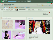 Tablet Screenshot of neko-wonderweiss.deviantart.com