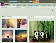 Tablet Screenshot of hennah83.deviantart.com