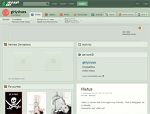 Tablet Screenshot of girlyshoes.deviantart.com