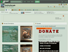 Tablet Screenshot of destinydecade.deviantart.com