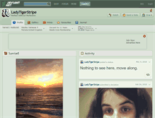 Tablet Screenshot of ladytigerstripe.deviantart.com
