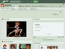 Tablet Screenshot of nekonoko.deviantart.com