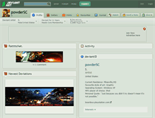 Tablet Screenshot of powdersc.deviantart.com