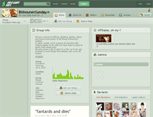 Tablet Screenshot of bishounensunday.deviantart.com