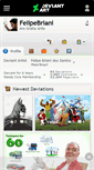 Mobile Screenshot of felipebriani.deviantart.com