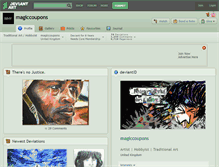 Tablet Screenshot of magiccoupons.deviantart.com