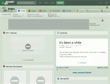 Tablet Screenshot of jnqau.deviantart.com