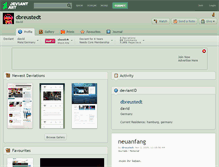 Tablet Screenshot of dbreustedt.deviantart.com