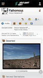 Mobile Screenshot of fathomous.deviantart.com