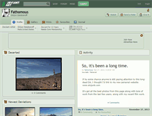 Tablet Screenshot of fathomous.deviantart.com
