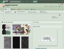 Tablet Screenshot of crazykira-resources.deviantart.com