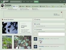 Tablet Screenshot of firesister.deviantart.com