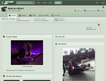Tablet Screenshot of lazerus-reborn.deviantart.com