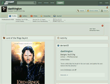 Tablet Screenshot of daethington.deviantart.com