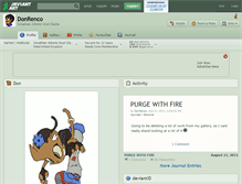 Tablet Screenshot of donrenco.deviantart.com