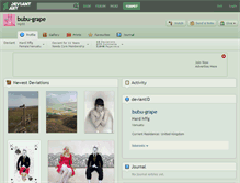 Tablet Screenshot of bubu-grape.deviantart.com