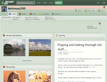 Tablet Screenshot of darkmousy2505.deviantart.com