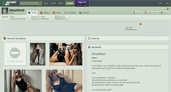 Desktop Screenshot of missymgold.deviantart.com