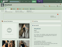 Tablet Screenshot of missymgold.deviantart.com