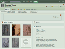 Tablet Screenshot of hollowed-words.deviantart.com