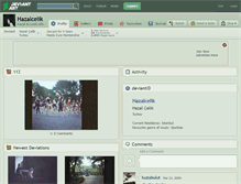Tablet Screenshot of hazalcelik.deviantart.com