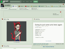 Tablet Screenshot of anramcc.deviantart.com