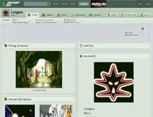 Tablet Screenshot of lorgara.deviantart.com