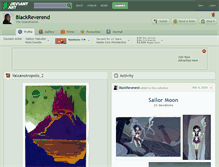 Tablet Screenshot of blackreverend.deviantart.com