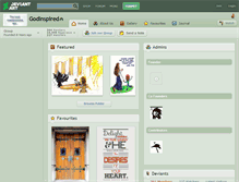 Tablet Screenshot of godinspired.deviantart.com