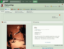 Tablet Screenshot of platinumorgy.deviantart.com