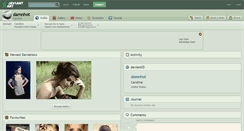 Desktop Screenshot of damnhot.deviantart.com