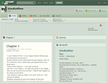 Tablet Screenshot of bloodlustrose.deviantart.com
