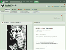Tablet Screenshot of beardomcweirdo.deviantart.com