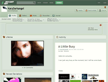 Tablet Screenshot of karydarkangel.deviantart.com