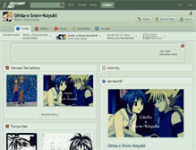 Tablet Screenshot of ginta-x-snow-koyuki.deviantart.com