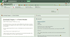 Desktop Screenshot of pearllover2019.deviantart.com