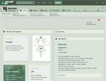 Tablet Screenshot of mamoka.deviantart.com