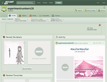 Tablet Screenshot of experimentnumber628.deviantart.com