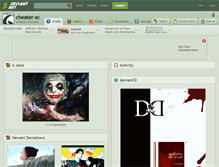 Tablet Screenshot of cheater-sc.deviantart.com