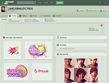 Tablet Screenshot of lamejormileycyrus.deviantart.com