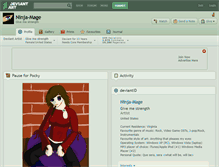 Tablet Screenshot of ninja-mage.deviantart.com