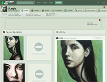 Tablet Screenshot of diceglia.deviantart.com